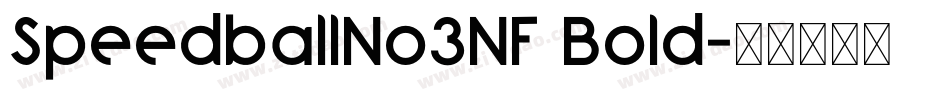 SpeedballNo3NF Bold字体转换